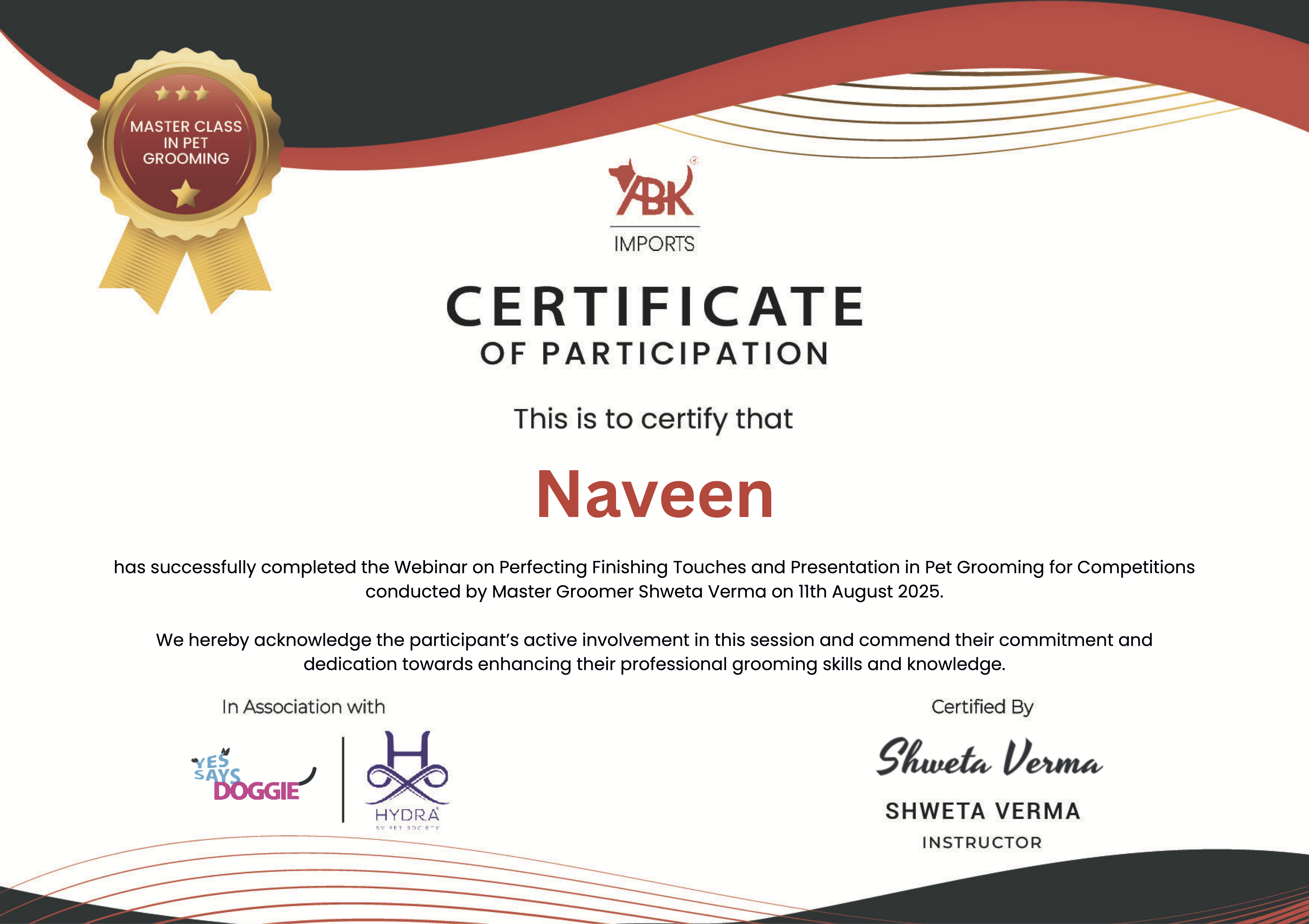 Professional Grooming Certification 1